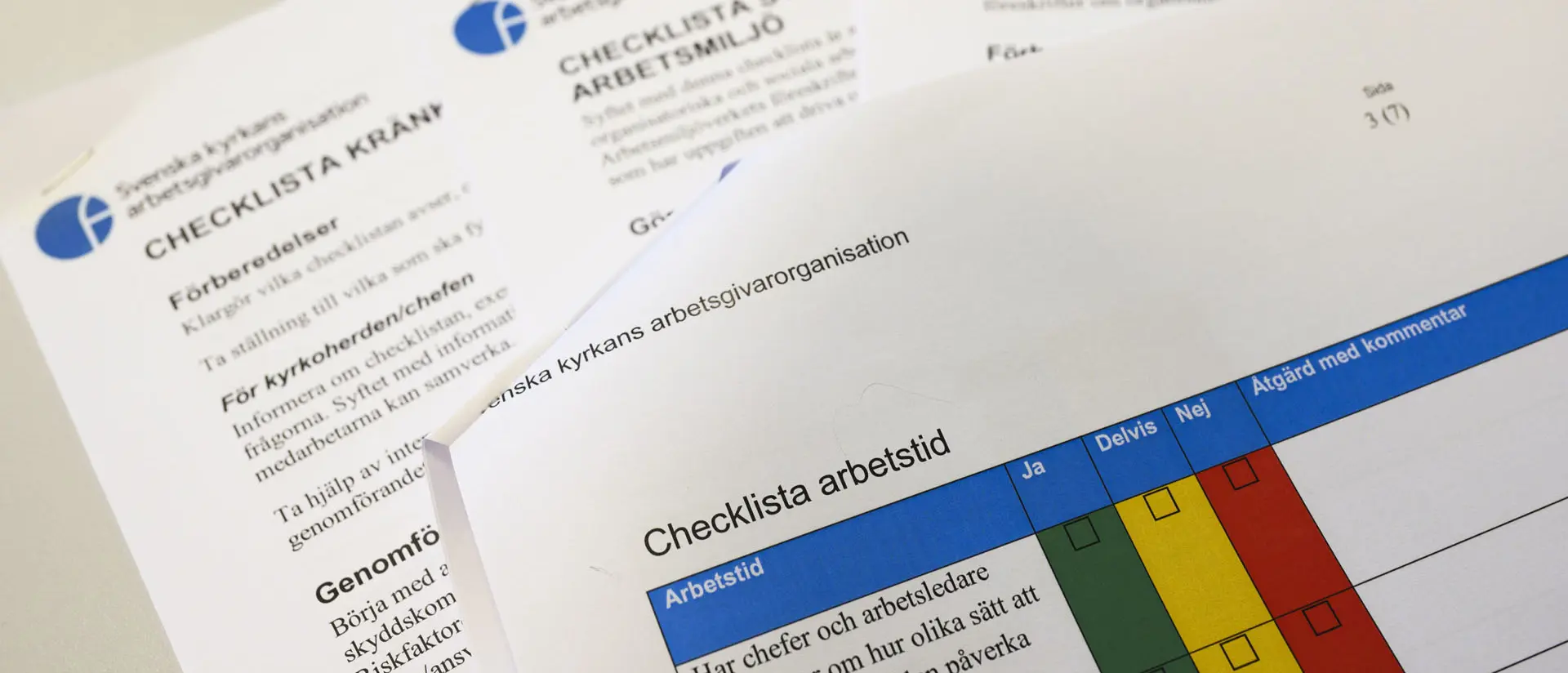 Papper om checklista arbetstid